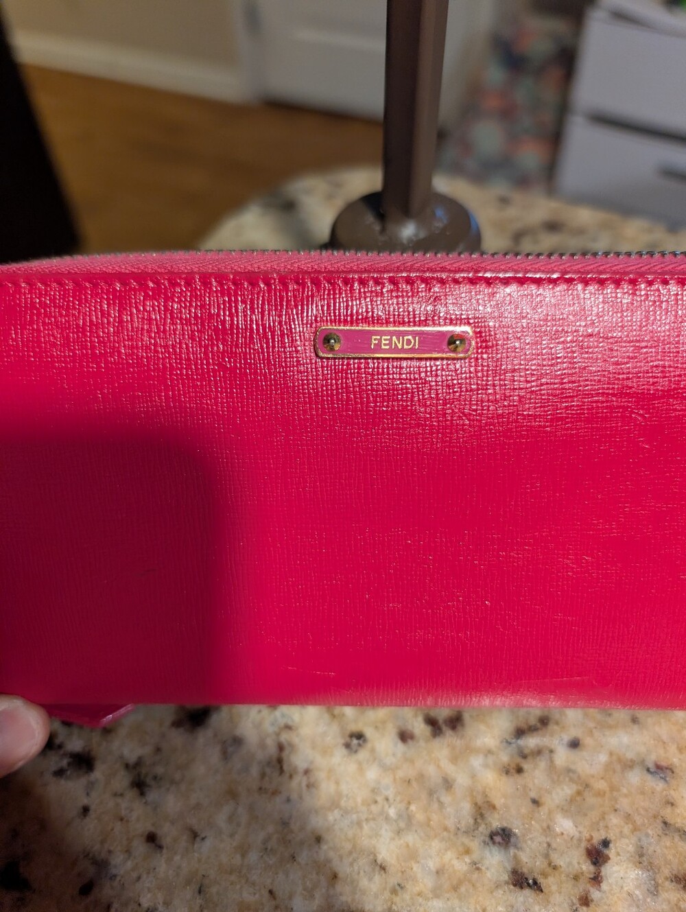 Fendi Authentic Hot Pink Wallet